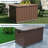 150 Gallon Metal Deck Box, Waterproof Outdoor Storage Container with Galvanized Steel Frame and Coated Panels, Large Patio Storage Bin with Wheels for Deck, Porch, Pool-125825487-125825488