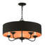 Lustre suspendu 5 lumières en laiton antique-1944094597