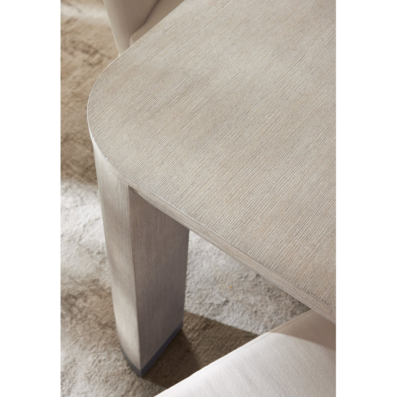 Diamond Finish Extendable Rectangular Oak Dining Table