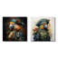 Ensemble de 2 pièces carrées Pirates Parrot Feathered Buccaneer I - Pirate-87839113