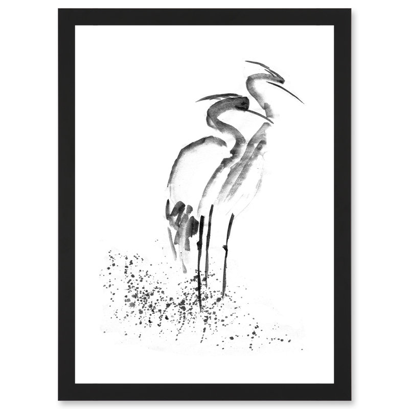 Heron Sketch - Single Picture Frame Painting