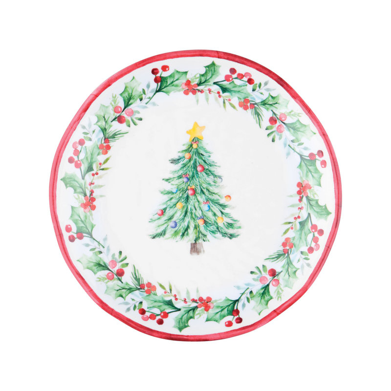 Christmas Tree, 6" Melamine Plate S12