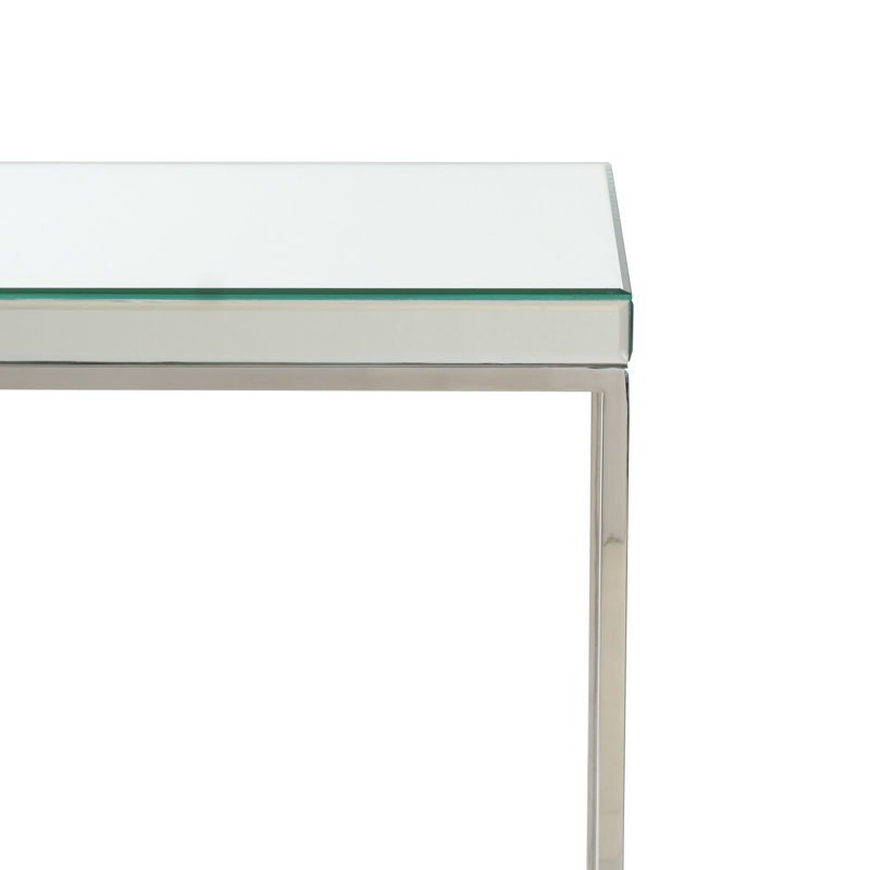 Siems 100cm Glass Top Console Table