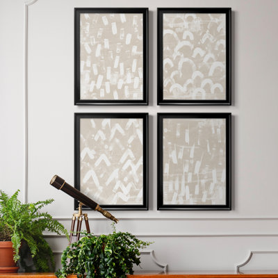 " Earth Etching I " 4 - Pieces Painting Print