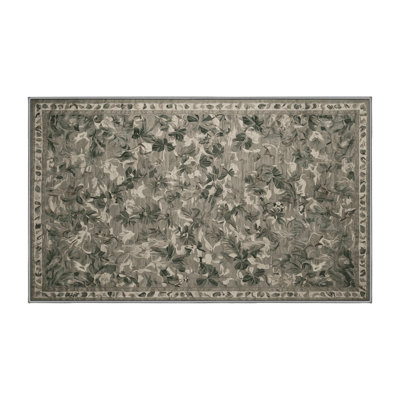Tapis gris lavable à la machine