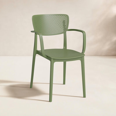 Farrah Stacking Patio Dining Armchair