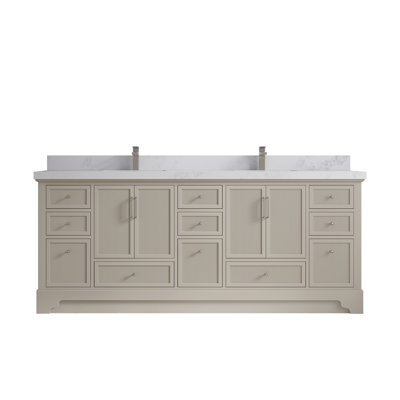 Alys 84 Double Bathroom Vanity with Top