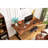 Adjustable Standing Desk with South American Walnut, Live Edge Desk with Keyboard Tray-1032743667-1032743666