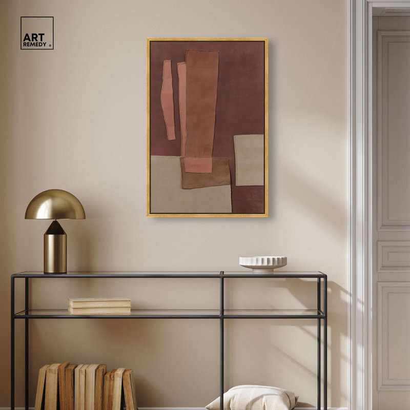 Décoration murale bohème Raw Edge I par Art Remedy, cadre doré, 20 x 30, H 31 po x l 21 po, Cadre doré