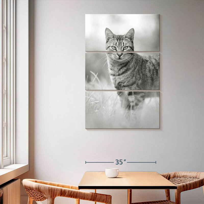 Brampt Grey Cat, 65" H x 42" W