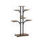 Metal Plant Stand Indoor Brown with Grow Lights for Patio