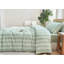 Ensemble de housse de couette rayé 100% coton délavé 3 pièces DONEUS-121887711-121887697