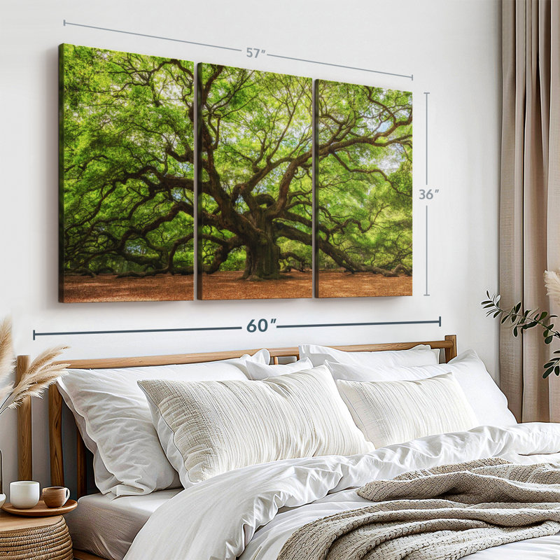 Nature 3 - Pieces, 36" H x 57" W x 1.25" D