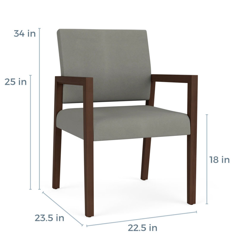 Chaise d'invité de réception Brooklyn, Noyer Riftwood, Patriot Plus