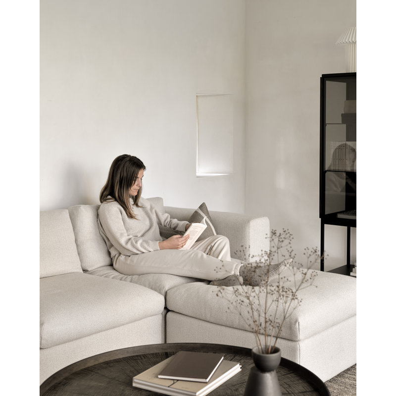 Mellow Square Ottoman, Off White