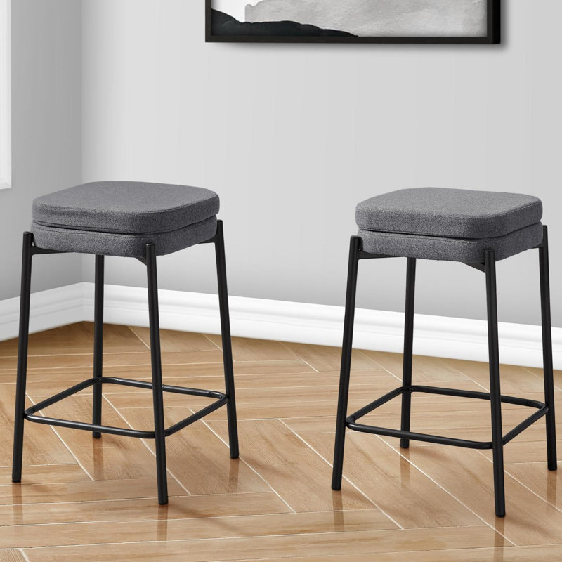Modern Minimalist Barstool, Black
