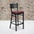 Stramoine Commercial Grade Grid Back Metal Restaurant Barstool with Vinyl Seat-1573894144