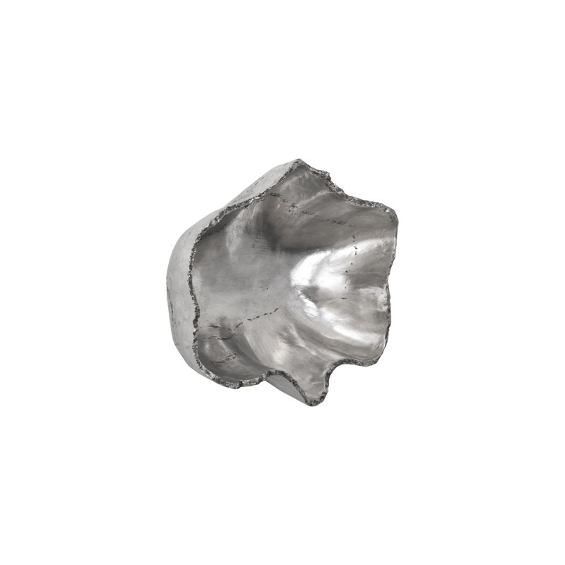 Cast Onyx Wall Bowl, Silver, SM