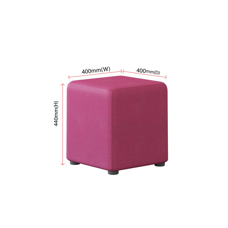 Faux Leather Cube Seating, Blossom