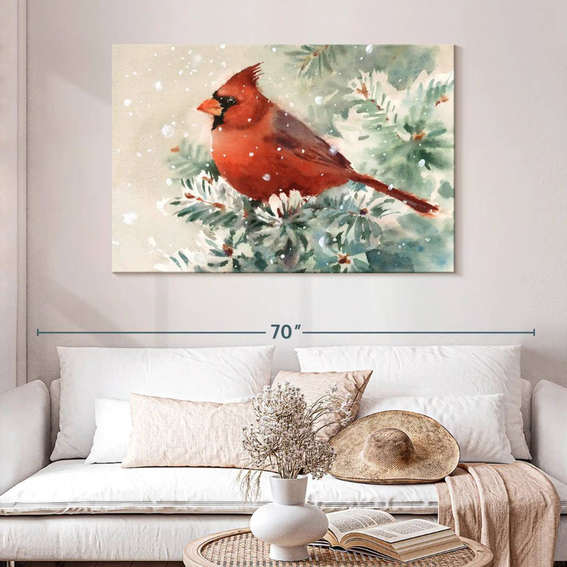 Cardinal Bird, 32" H x 48" W