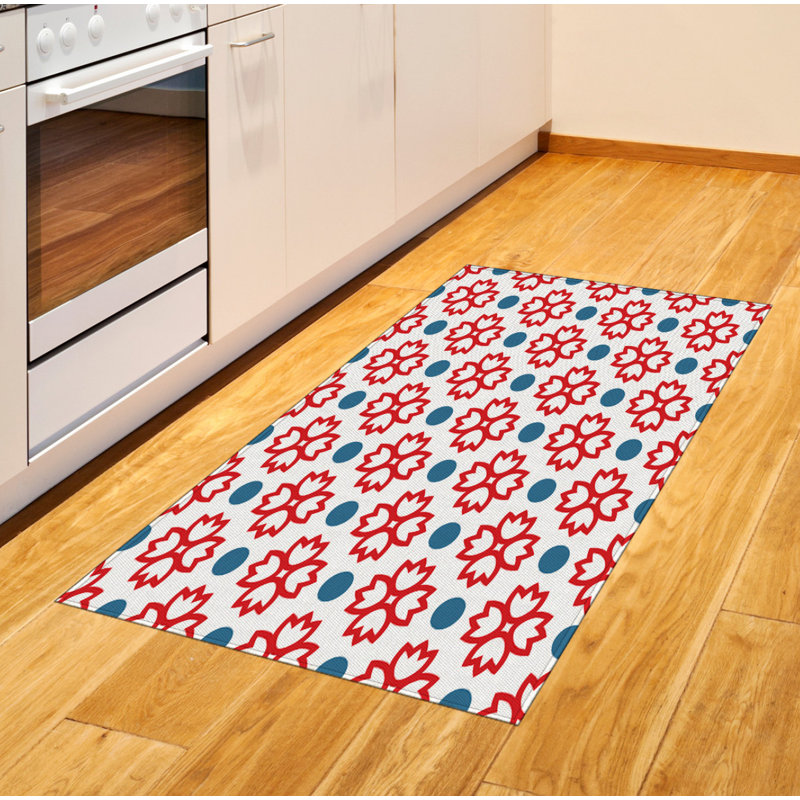 Floral High Density Long Fiber Poly Threads Decorative Area Rug Carpet, Rectangle 2'7" x 5'