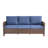 73.2'' Wide Outdoor All-Weather Wicker Patio Sofa With Cushions-1909719339