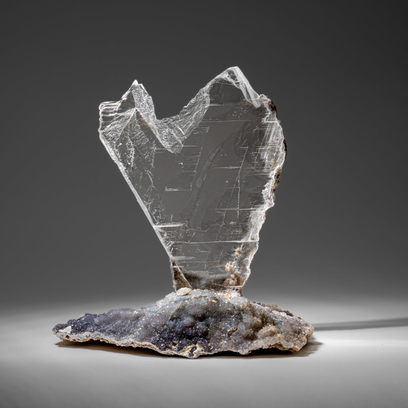 Gypsum Var. Selenite on Matrix from Rio Grande do Sul, Brazil (4.2 lbs)