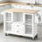 Kitchen Island with Locking Wheels, Portable Rolling Kitchen Island Cart