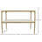 Dalia Iron and Marble Console Table
