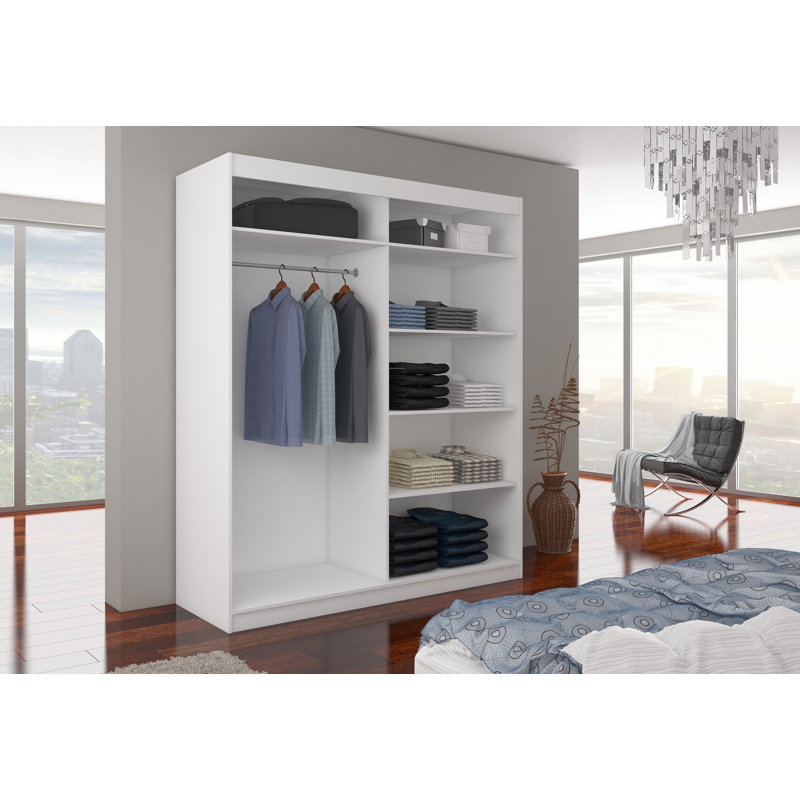 Trachoni 2 Door Manufactured Wood Wardrobe