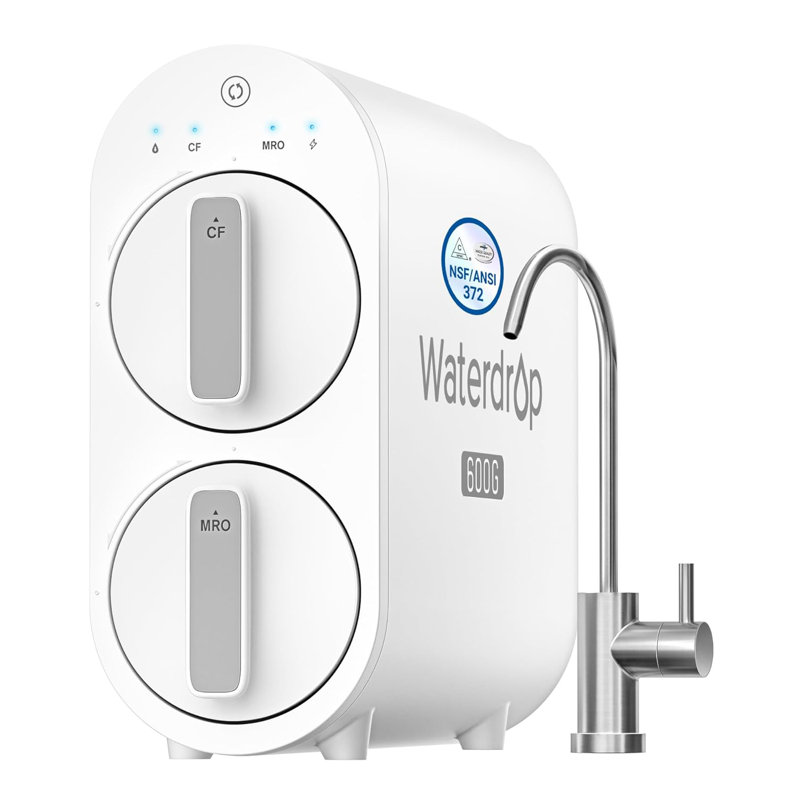 Système d'osmose inversé Waterdrop G2P600, système de filtration d'eau sans réservoir 600 GPD
