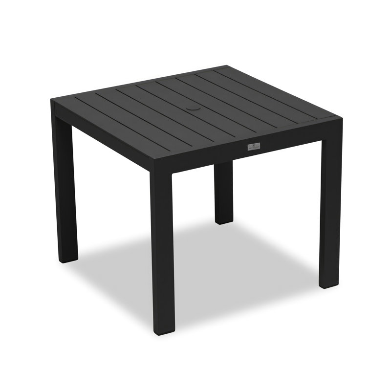 Dune Outdoor Square Dining Table, Black