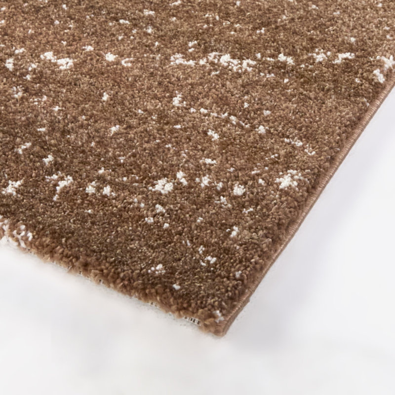 Tapis brun clair à losanges rétro, Rectangle 5 pi 3 po x 6 pi 11,9 po