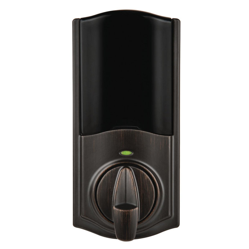 Convert Single Cylinder Smart Deadbolt with Bluetooth Capability, Venetian Bronze