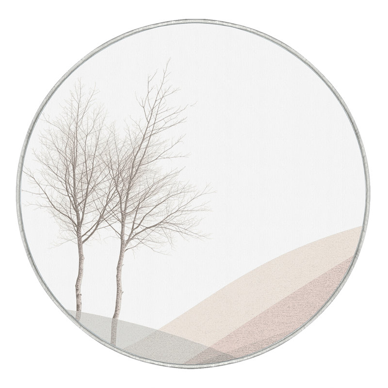 Tapis blanc doux moelleux de couleur unie minimaliste Défino, 8 x 10