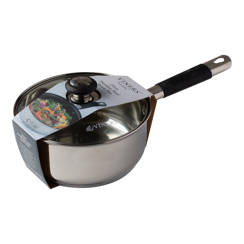 Everyday Stainless Steel Saucepan with Lid, 20 cm