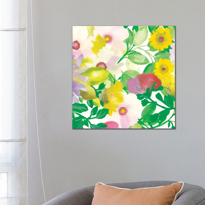 Dogwood Bouquet III by Kim Parker - Wrapped Canvas Painting, 66.04 cm H x 66.04 cm W x 1.91 cm D