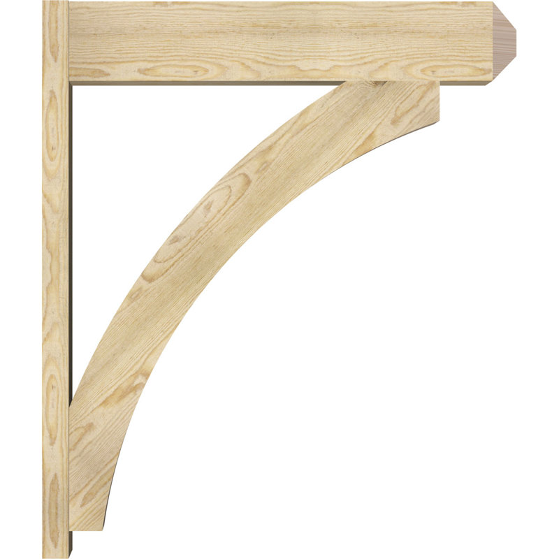 Persienne en bois rustique Thorton Craftsman, Sapin Douglas de 8 po (sciage brut),  P 36 po x H 42 po 