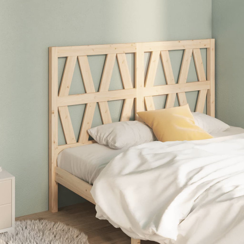 Polak Solid Wood Bed, Brown, 146 x 100 cm