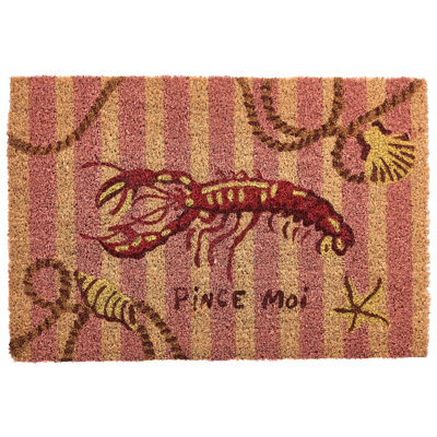 SURIGAO Non-Slip Striped and Abstract Doormat