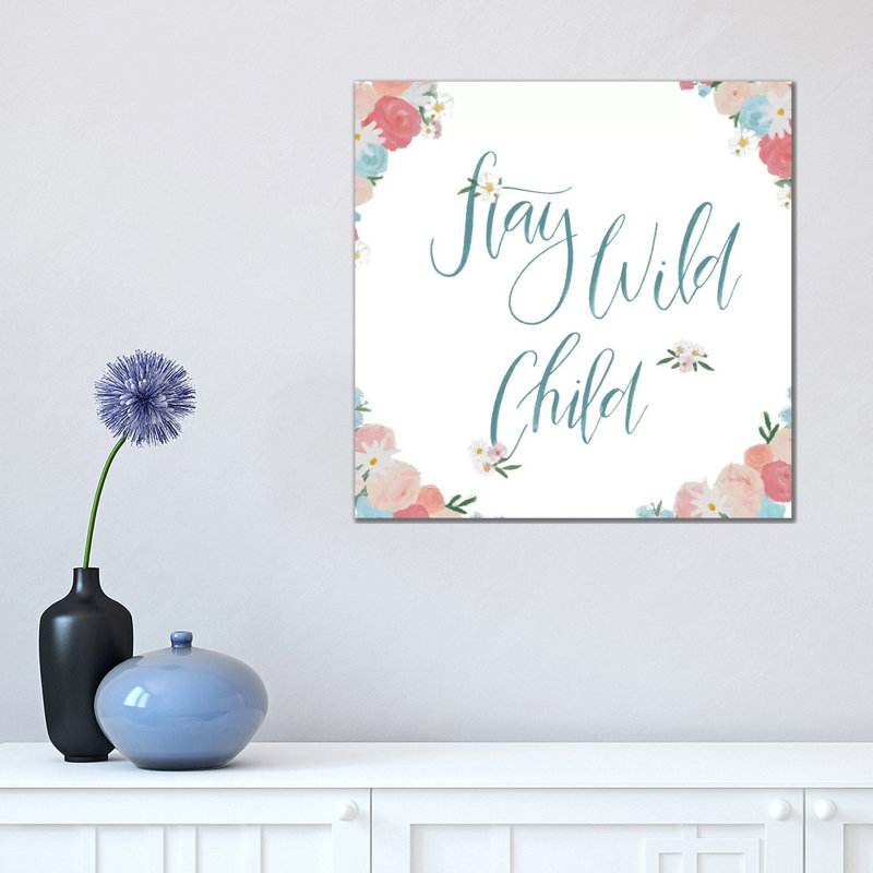 Spirit Stallion VI, Blush And Teal by James Wiens - Wrapped Canvas Print, 45.72 cm H x 45.72 cm W