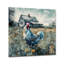 Coq sur une ferme I - Art mural moderne en acrylique-2071337321
