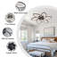 Ventilateur de plafond avec lumières, ventilateur de plafond à profil bas avec lumières, ventilateur de plafond à intensité variable moderne-93885084