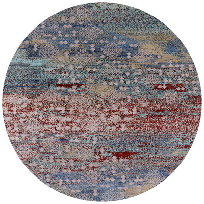 Tapis bleu / rouge Grenora