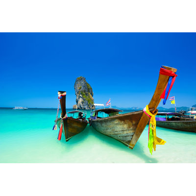 Traditional Boat Taxi - Wrapped Canvas Print