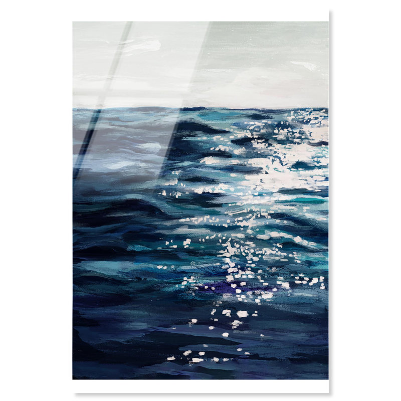 «Ocean View Blue Decor», reproduction acrylique par Art Remedy, H 45 po x l 36 po