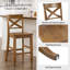 Tabouret de bar à hauteur de comptoir en bois massif-1020965952