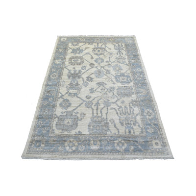 One-of-a-Kind 4'1" X 6'1" New Age Wool Area Rug in