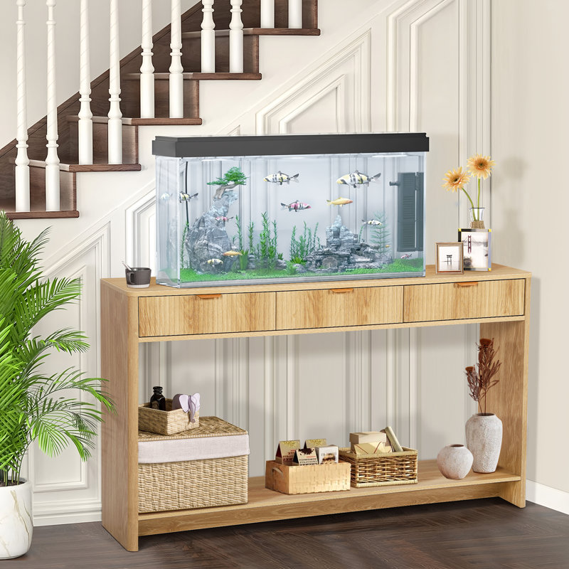 Console Mukades, Naturel, H 31,49 po x l 55,12 po x P 11,85 po
