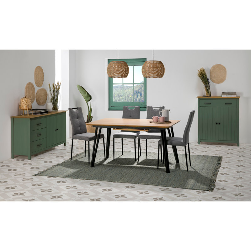 Giannini 150cm Solid Wood Sideboard, Green